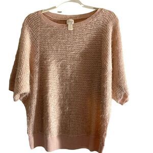 Chico's Light Blush Pink‎ Fuzzy Sweater Size Medium